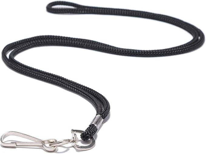 Extra Thick Horizontal ID Card Name Tag Badge Holder with Waterproof Type Resealable Zip (Holders with lanyards, 6Packs)