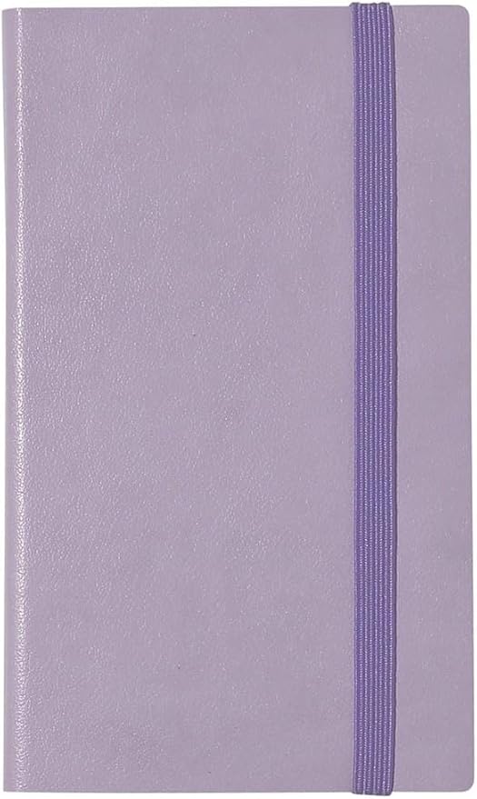 MARK’STYLE B7 Compact Daily & Monthly Planner 12-Month (Jan–Dec 2026, 464 Pages) with Hourly Layout (Lavender)
