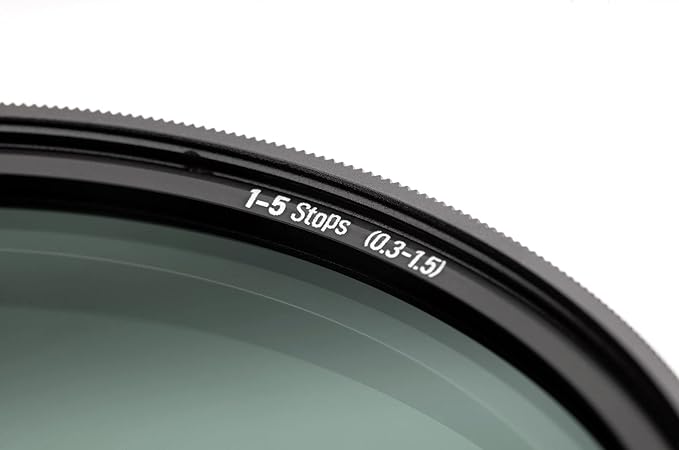 NiSi - 82mm Swift True Color ND-Vario, 1-5 Stops (ND2-ND32) Variable ND Filter, Waterproof Nano Coating Optical Glass, with Lens Filter Case and Lens Cap - Compatible with NiSi Swift System Filters
