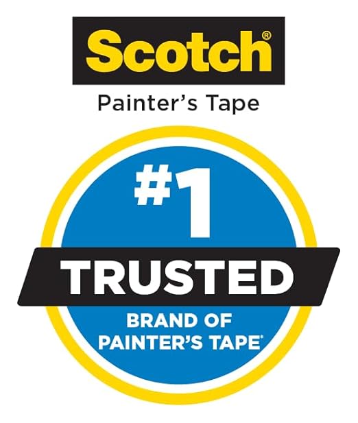 Scotch Rough Surface Painter's Tape 2060-48MP, 1.88 in x 60.1 yd (48mm x 55m), 3-Pack – Strong Adhesive, Clean Removal, Tear-Resistant Masking Tape, for Brick, Concrete, Stucco, Textured Surfaces