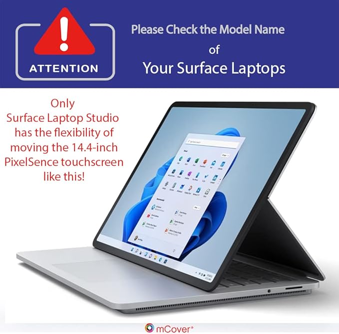 mCover Case ONLY Compatible for 2021-2023 14.4" Microsoft Surface Laptop Studio Notebook Computer - Black