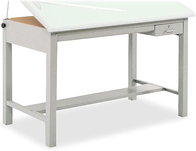 Safco Products 3962GR Precision Drafting Table Base for Use with 3952, 3953 Table Top, Sold Separately, Gray