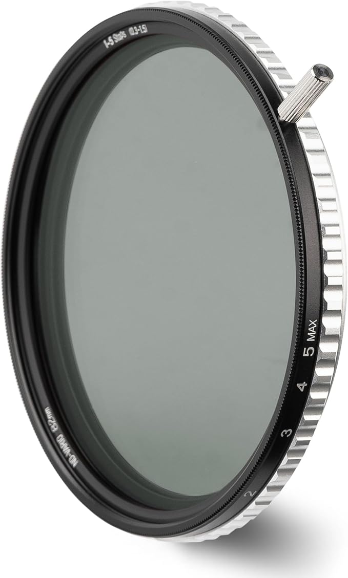 NiSi - 82mm Swift True Color ND-Vario, 1-5 Stops (ND2-ND32) Variable ND Filter, Waterproof Nano Coating Optical Glass, with Lens Filter Case and Lens Cap - Compatible with NiSi Swift System Filters