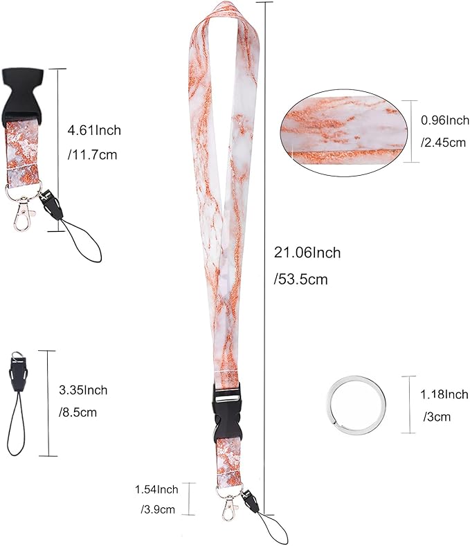 Yiflin Cute Neck Lanyard for Keys, Keychain, Wallet, ID Card Holder, with Quick Release Buckle