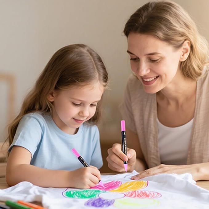 WINSONS 120 Colors Acrylic Paint Marker, Dual Tip and Dual Colors Acrylic Paint Pens for Stone, Wood, Canvas, Ceramic, Metal, Glass, Rock Painting, DIY Crafs Art Supplies (120 Colors)