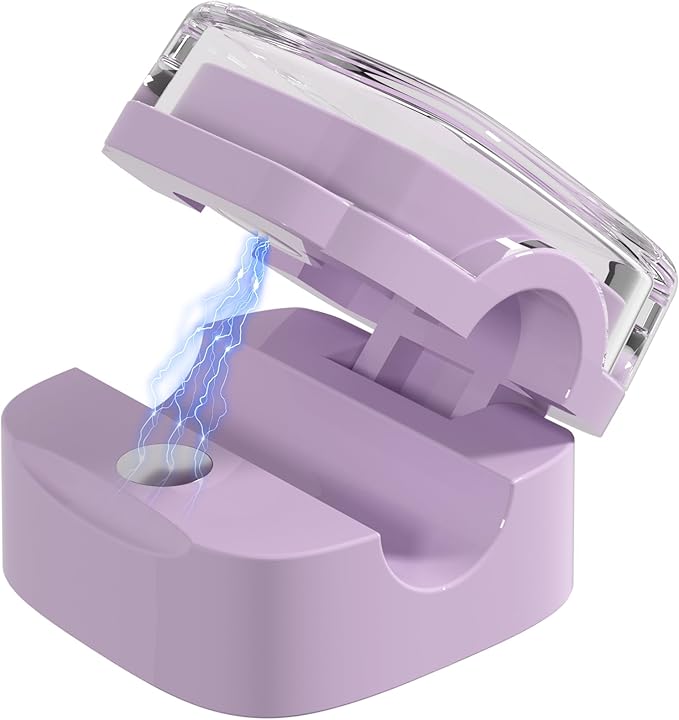 Magnetic Cable Clips, Adjustable Cord Holder Management, Adhesive Wire Keeper Organizer for Home Office Desk Phone PC Car Wall Desktop Nightstand Appliance (8-Pack Crystal Multicolor)