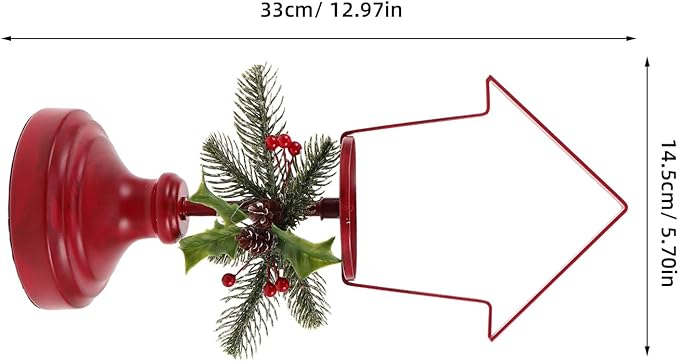 LUOZZY 3 Pcs Iron Christmas Candle Holder Vintage Tabletop Decor Centerpiece for Holiday Party