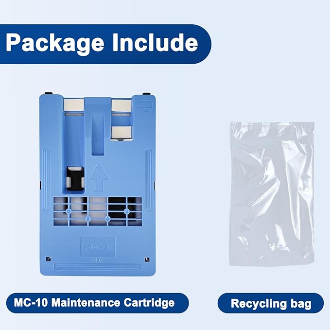 MC-10 Maintenance Cartridge 1320B014 Waste Collection Tank Compatible with Canon imagePROGRAF IPF650 655 680 670 685 755 750 760 765 770 780 785 830 840 850 Printers