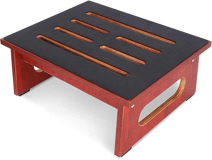 RayLove One Step Stool for Adults Seniors with Non-Slip Rubber Stepping Feet, Heavy Duty Platform Step Stools, 6.9" Portable Bed Steps for High Beds for Bathroom, Bedroom, Kitchen & Bedside Support