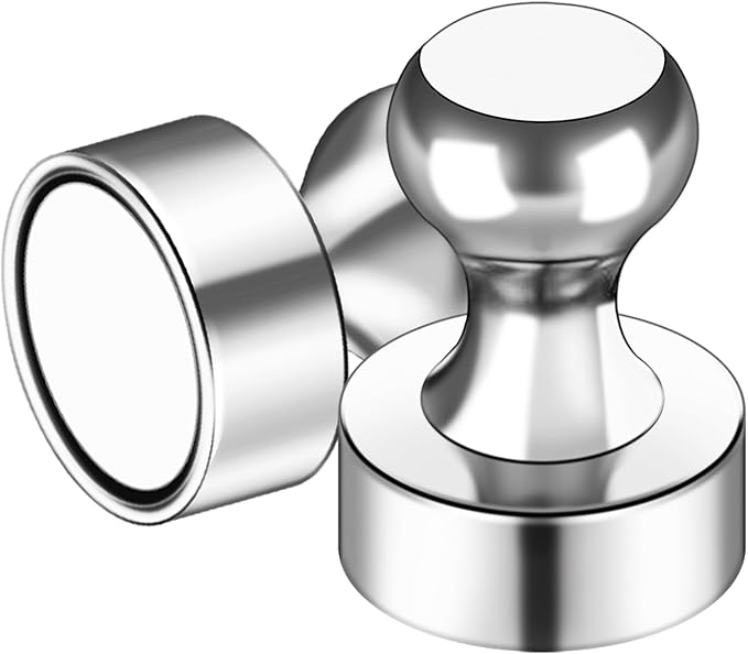 LOVIMAG Fridge Magnets 16Pcs Refrigerator Whiteboard Small Strong Magnet Classroom Kitchen Accessories Decorative Locker Set Decor Must Haves Office Calendar Refrigerador Magnetic Cute Crafts Silver