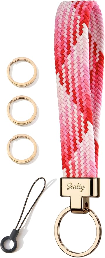 SENLLY Wristlet Lanyard, Stretchy Keychain Holder, Original Elastic Anti-Drop Design Keyring