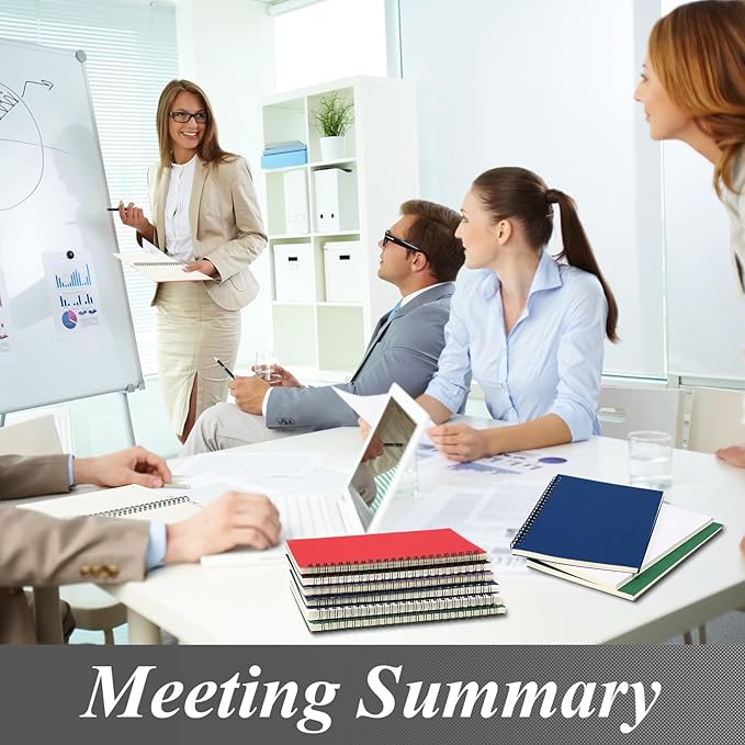 Leelosp 12 Pack Small Spiral Notebook A5 Lined College Ruled Spiral Journal Notebook 5.5 x 8.3 Inch Kraft Cover, 120 Pages for Work Students Office Business(Purple, White, Blue, Green, Red and Black)