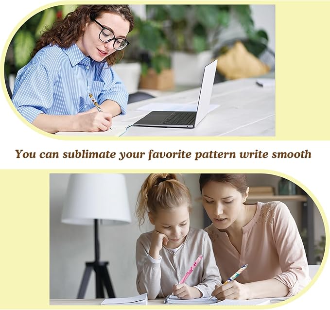 45 Pack Sublimation Pens Blank With Shrink Wrap, No Clip Heat Transfer Sublimation Ballpoint Pen, White Aluminum Personalized Customized Sublimation Pen for DIY Office School Stationery Supplies