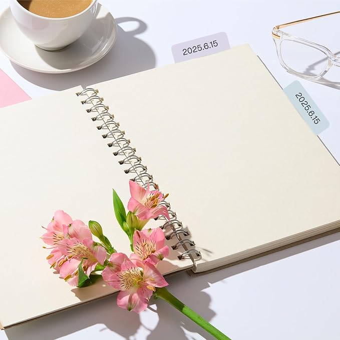 PATIKIL Clear Index Sticky Tabs, 720 Pcs Small Transparent Sticky Notes Bookmarks Planner Stickers Page Tabs for Office Notebooks File Folder Ledger Book, Gradient Pink