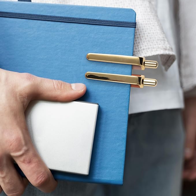 Linbsunne Ballpoint Pens Black Medium Point 1mm Pen with Super Soft Grip Ball Point Pen for Men Women Retractable Pens (Style2, 12-Count)