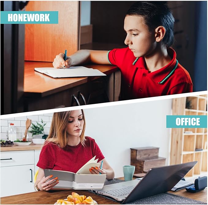 Lined Journal Notebook, 3Pack(Grey), 160 Pages, Medium 5.7 inches x 8 inches - 100 gsm Thick Paper, Hardcover