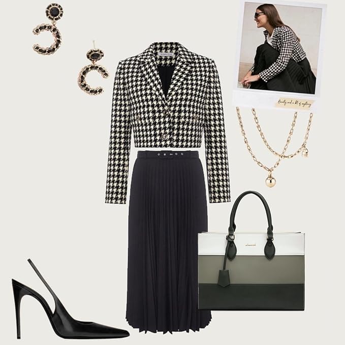 LOVEVOOK Laptop Tote Bag for Women, Work Totes Business Office Computer Briefcase with Clutch Purse