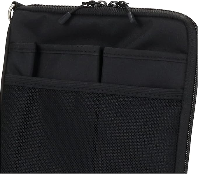 LIHITLAB Laptop Sleeve, Water & Stain Repellent, Vertical for Backpack, 7.9" x 10.2", Black (A7682-24)