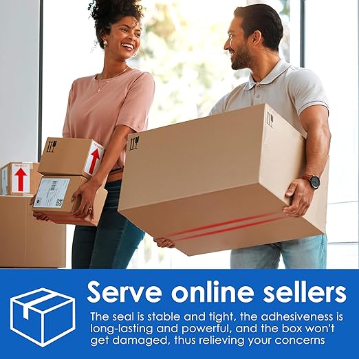 Packing Tape, 36 Rolls Clear, 2 Inches Wide, 60 Yards Per Roll, for Shipping, Packaging, Moving & Sealing