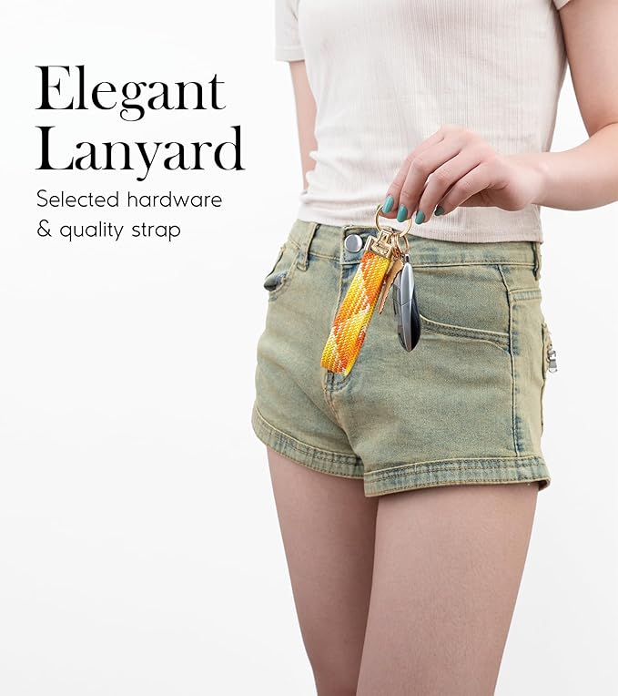 SENLLY Wristlet Lanyard, Stretchy Keychain Holder, Original Elastic Anti-Drop Design Keyring