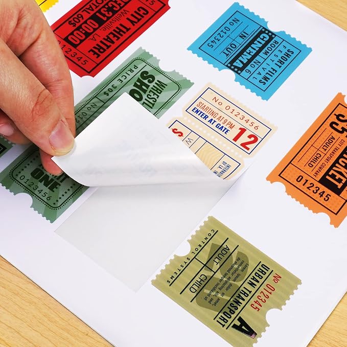 Lzerking Printable Vinyl Sticker Paper for Inkjet Printer 100 Sheets Matte White Waterproof 8.5x11 Inches