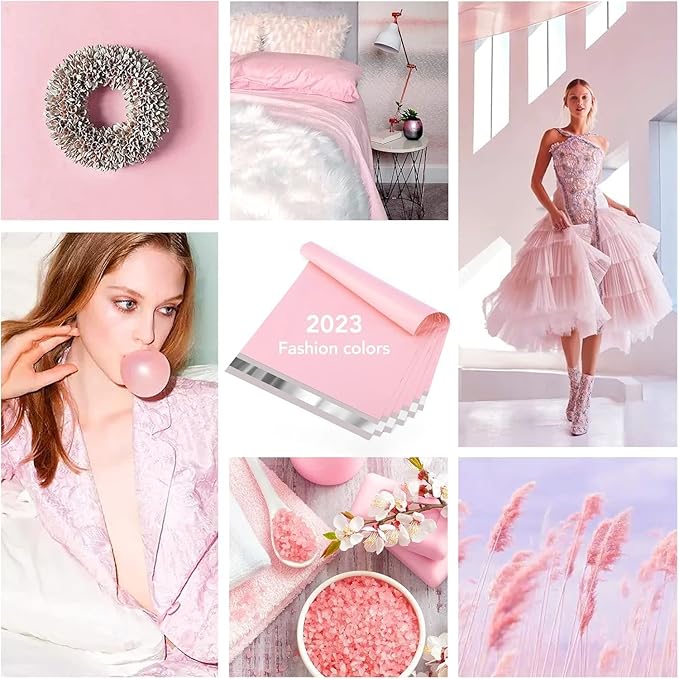 Metronic Poly Mailers 14.5x19 70000 Pack Large Shipping Bags for Clothing Mailing Bags with Strong Self-sealing Adhesive Waterproof and Tear-Proof Poly Bag Bulk in Light Pink