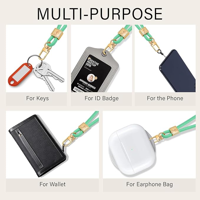 Fishent Keychain Wristlet lanyard, Cute Key Chain Holder, Upgraded Woven Wrist Lanyard for Keys, Wristlet Strap Keychain for Women Men Car Keys ID Badges Card Wallet Phone (Lake Blue)