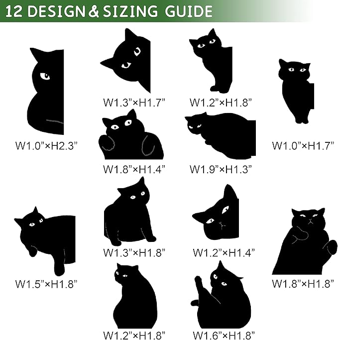 Magnetic Bookmarks - 12 Pieces Assorted Cute Book Markers Clip Set for Teachers Students Book Lovers Reading, for School Office Home Supplies, Kawaii Cat Magnet Page Markers