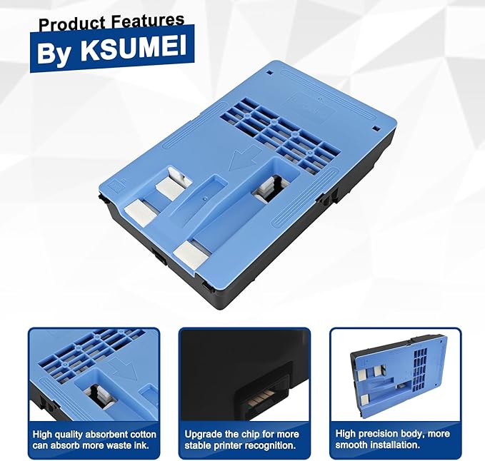 MC-10 Maintenance Cartridge 1320B014 Waste Collection Tank Compatible with Canon imagePROGRAF IPF650 655 680 670 685 755 750 760 765 770 780 785 830 840 850 Printers