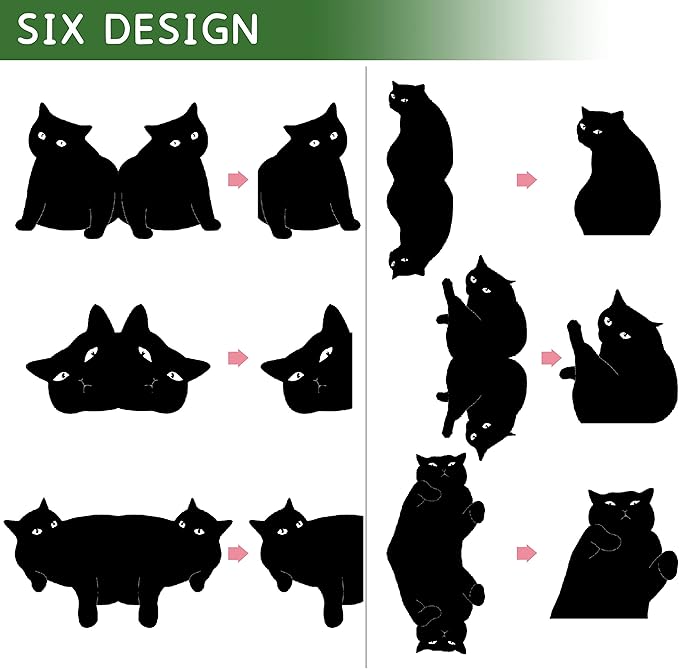 Magnetic Bookmarks - 6 Pieces Assorted Cute Book Markers Clip Set for Teachers Students Book Lovers Reading, for School Office Home Supplies, Kawaii Cat Magnet Page Markers