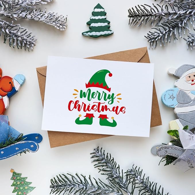 MaxGear Postcards for Mailing, 4" x 6" Cardstock Paper Postcard Paper, Blank Postcard Christmas Card, 300 GSM Thank You Postcards Printable Post Cards, 60 Pack White Blank Post Cards Bulk