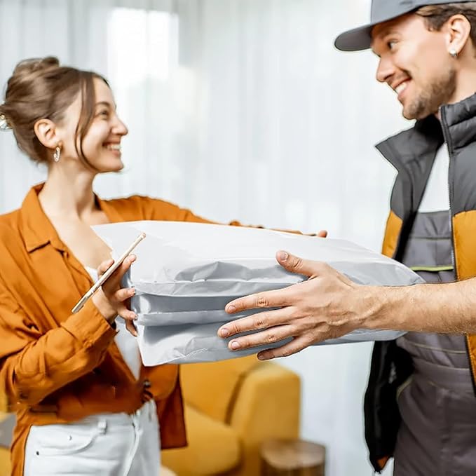 Metronic Poly Mailers 12x15.5 1500 Pack White, Medium Size Shipping Bags Bulk Mailing Envelopes for Small Business, Mailers Poly Bags for Shipping Self Seal Waterproof, Mailing Bag Packaging Bags