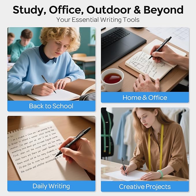 Nicpro 0.7 mm Mechanical Pencil Set with Case, 3PCS HD1000 Mechanical Pencils 0.7 With 6 Tube HB Lead Refills, Eraser, Weatherproof Barrel for Outdoor Writing Drafting Drawing Sketching