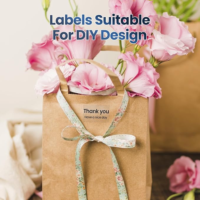 M260 Clear Thermal Labels 1.57'' x 1.18'' (40 x 30 mm), Multi-Purpose Adhesive Transparent Thermal Labels Compatible with Label Maker M110/ M220/ M221/ M120/ M200/M150/M100, 230 Labels/Roll