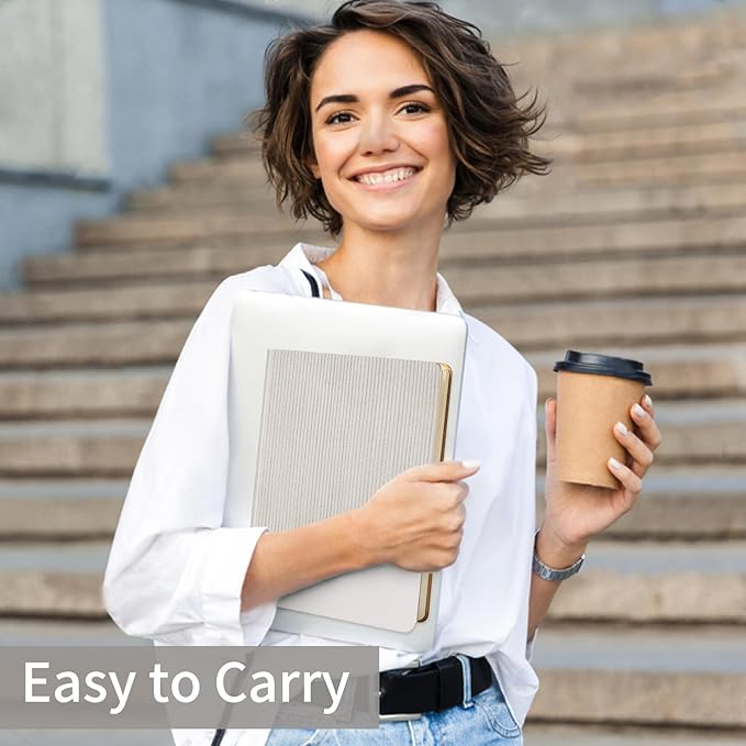 Lined Journal Notebook for Work College Ruled Note Book 5.79"x8.27" A5 PU Leather Daily Journaling 216 Pages for Women Men Writing Home School Supplies Business (Grey)