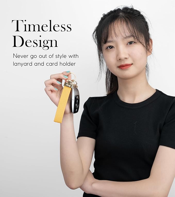 SENLLY Wristlet Lanyard, Stretchy Keychain Holder, Original Elastic Anti-Drop Design Keyring