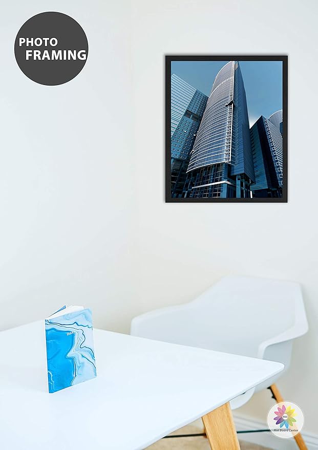 Mat Board Center, Pack of 10 Acid-Free Foam Boards, 20x24 inch Black Foam Boards, 3/16" Thick