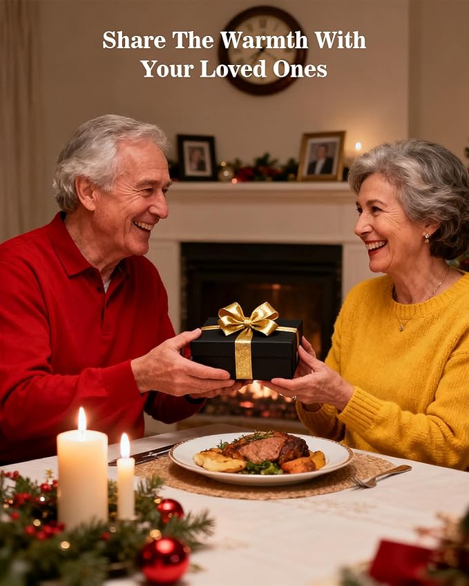 M&SENSE Snowy Christmas Candles, Winter Scented Holiday Soy Candles for Home, 11.3oz 70 Hour Non Toxic Long Burning, Cozy Aromatherapy Christmas Gifts for Women Men,Winter Candle Christmas