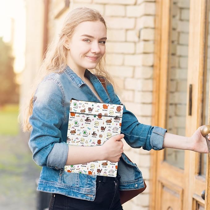 Magic Stuff Cat Gifts Book Sleeve Book Cover Book Lovers Gifts Book Club Gifts Wizard Book Protector Cat Lover Gifts Book Gifts for Readers Women Magic Movie Fans Librarian Graduation Birthday Gifts