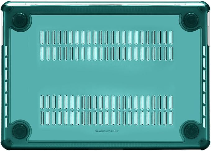 MOSISO Compatible with MacBook Pro 13 inch Case M2 2025-2016 A2338 M1 A2251 A2289 A2159 A1989 A1708 A1706, Anti-Cracking Heavy Duty Plastic TPU Bumper Hard Case&Keyboard Skin&Screen Film, Teal Green