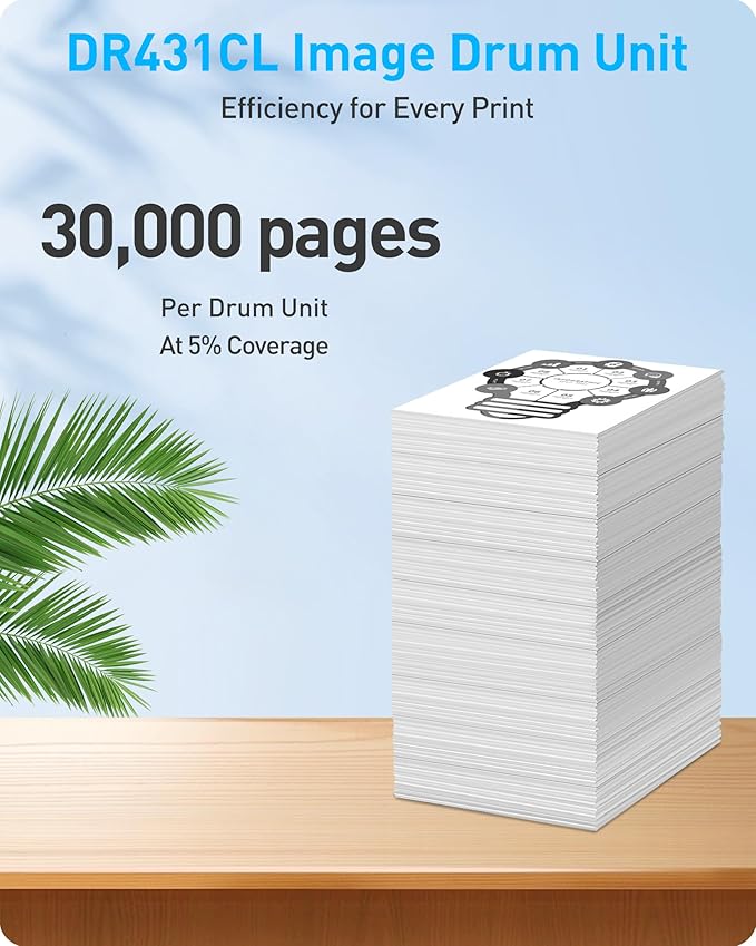 MasaiMara DR431CL Imaging Drum Unit for Brother DR-431CL DR 431CL MFC-L8610CDW MFC-L8900CDW HL-L8360CDW HL-L8360CDWT MFC-L8610CDW HL-L8260CDW MFC-L8895CDW Printer