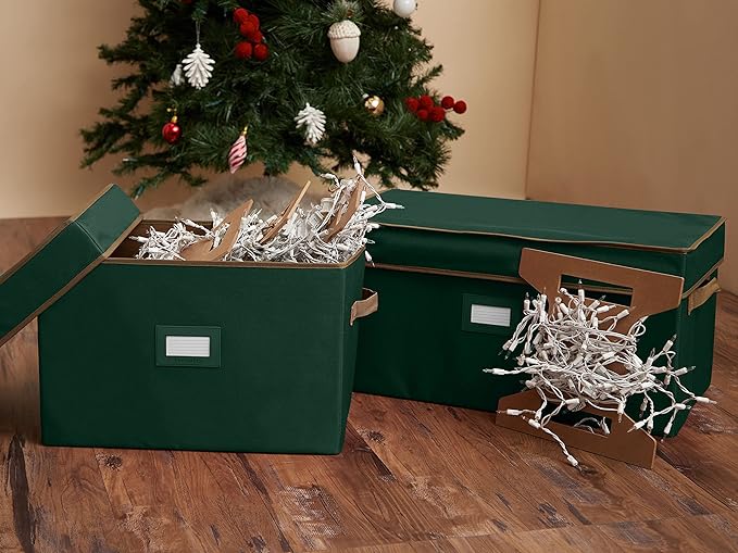 Covermates Keepsakes Light Storage Reel Set - Carrying Handles, Sturdy Build - Holiday Storage, Various