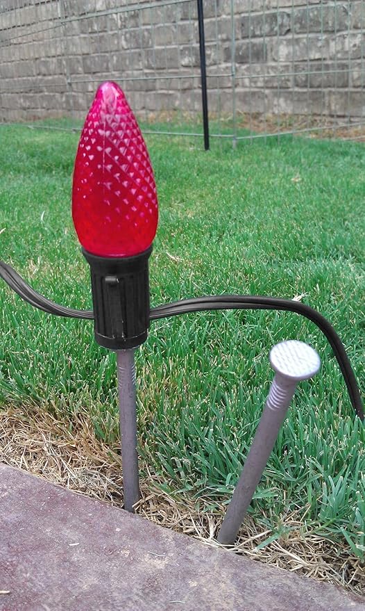 Novelty Lights C9 Light Stringer, 100 Feet Magnetic Socketed Holiday Light String, Black Wire with 12 Inch Spacing, E17 Sockets, for Indoor or Outdoor Steel Surfaces