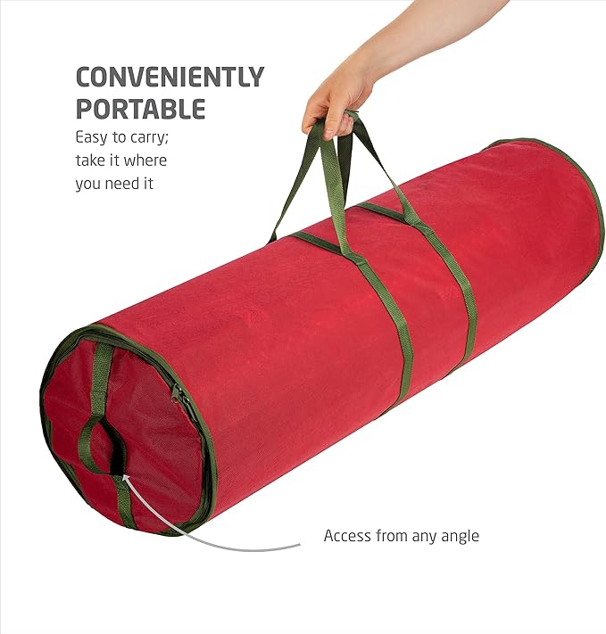 ZOBER Wrapping Paper Storage Containers - 40 Inch Gift Wrapping Organizer Storage - Fits 20 Standard Rolls of Wrapping Paper - Breathable Fabric, Waterproof