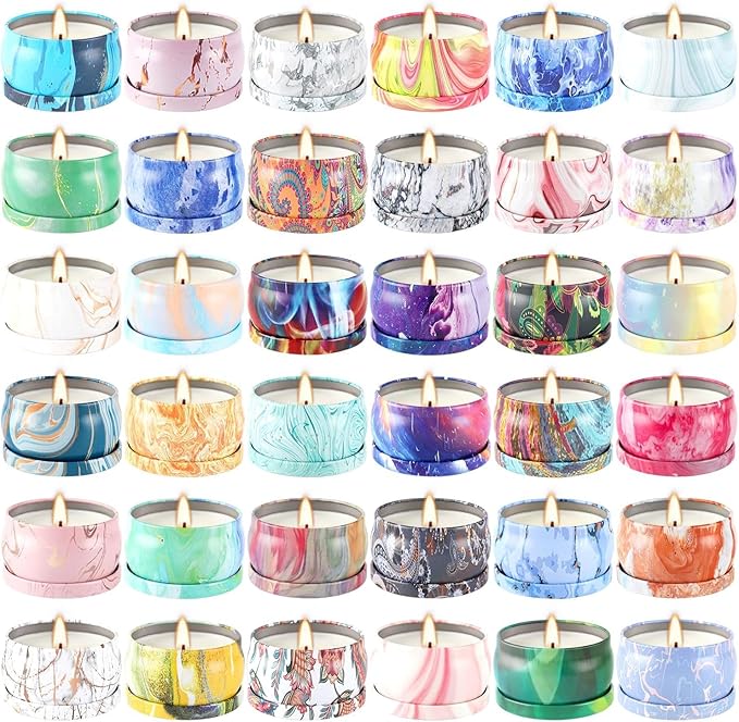36 Pack Scented Candles,Soy Wax Travel Tin Jar Candles,Aromatherapy Candles for Home 2.5 OZ Scented Candles for Mom for Christmas Candles, Birthday, Thanksgiving, Mother's Day,Valentine'sDay