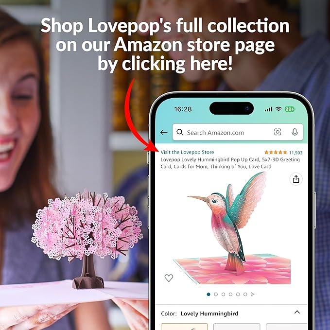 Lovepop Birthday Pop-Up Card for Her, Him, Men, Women - 3D Animal Greeting Cards - Time to Shell-ebrate - 5" x 7" - Blank Notecard & Envelope Included