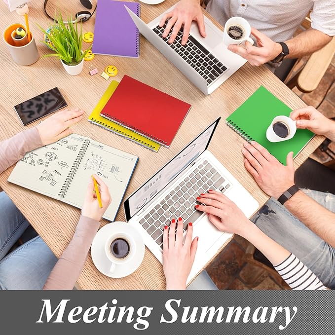 Leelosp 12 Pack Small Spiral Notebook A5 Lined College Ruled Spiral Journal Notebook 5.5 x 8.3 Inch Kraft Cover, 120 Pages for Work Students Office Business(Black, Yellow, Green, Purple, Red, Blue)