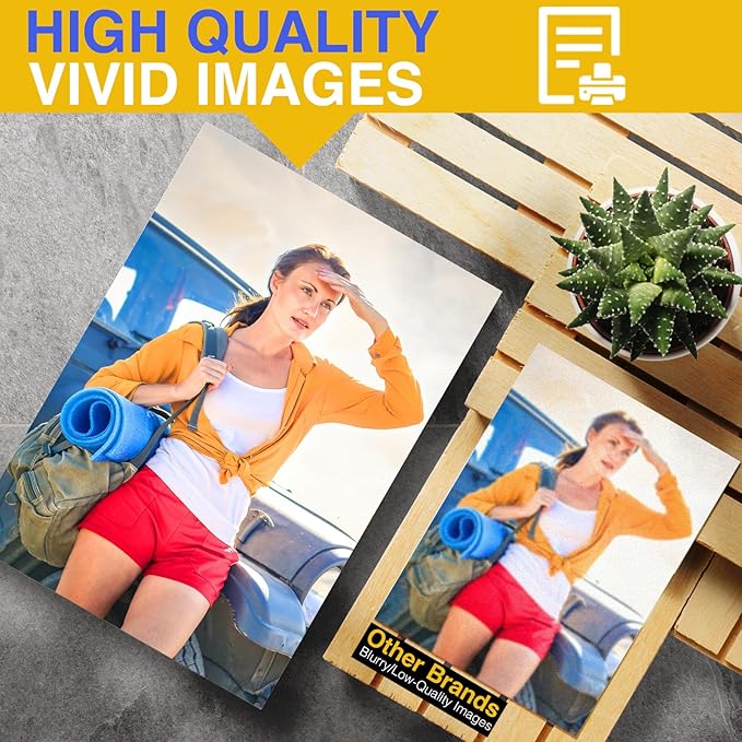 Matte Printable Magnetic Sheets,Non Adhesive,12 Mils Thick 60pcs Magnet Paper for Inkjet Printer in Office,Flexible Magnetic Printer Photo for DYE Ink