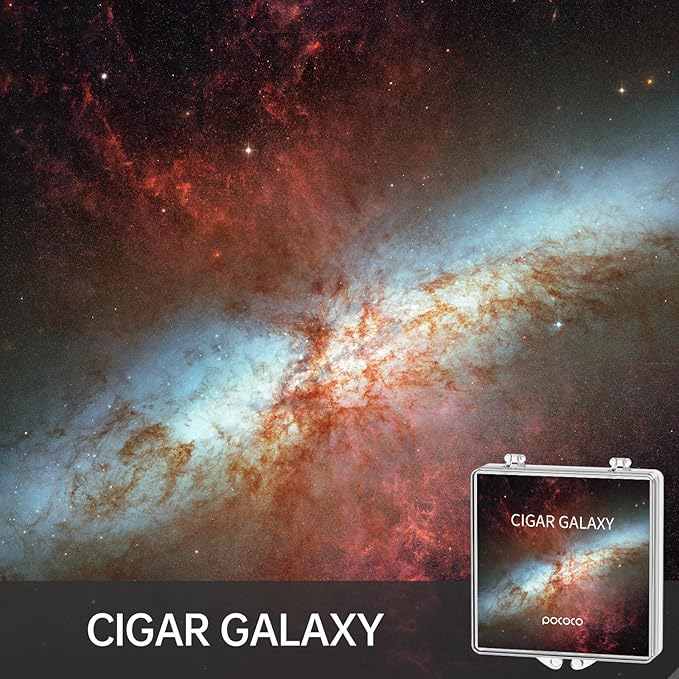 POCOCO Gorgeous Nebula Series Galaxy Star Projector Night Light Discs: Realistic Galaxy Patterns, 5K Ultra HD, 96% Light Transmission, High Brightness - 6-Piece Pack (Projector Not Included)