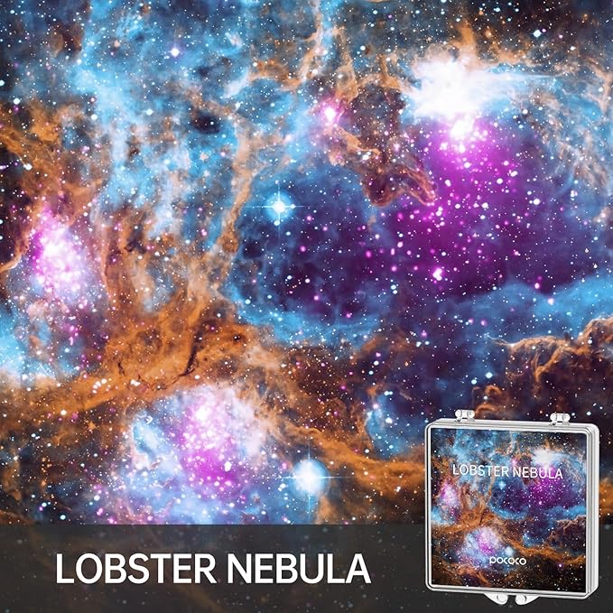 POCOCO Gorgeous Nebula Series Galaxy Star Projector Night Light Discs: Realistic Galaxy Patterns, 5K Ultra HD, 96% Light Transmission, High Brightness - 6-Piece Pack (Projector Not Included)